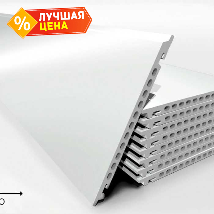 Керамогранитная плита FAVEKER GA16 для НФС, Blanco Brillo, 1200*300*18 мм