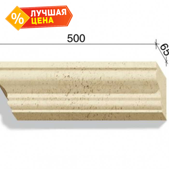 Угловой элемент для наличников и карнизов White Hills Тиволи 726-11, 500*65*130