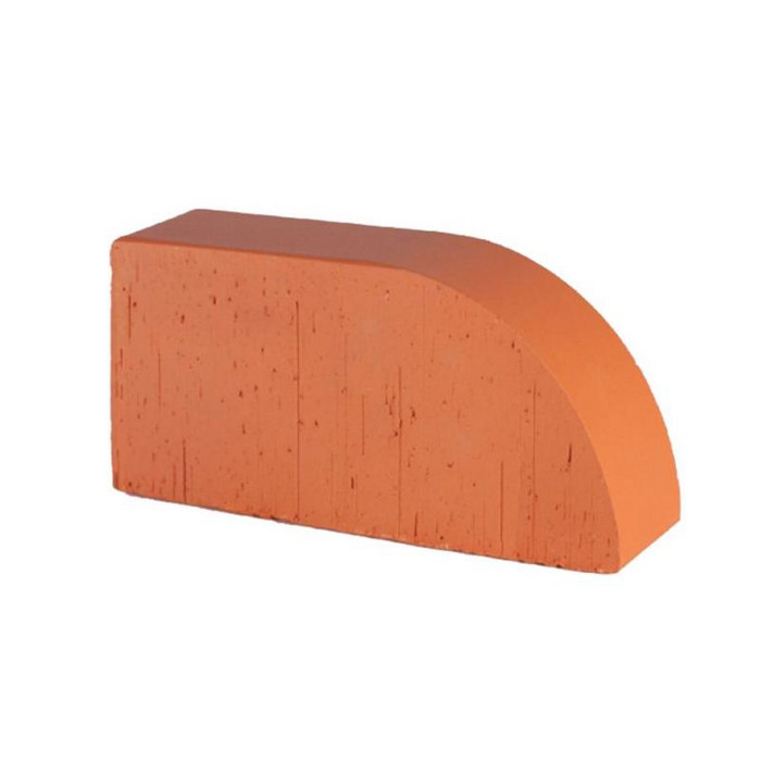 Печной кирпич радиусный полнотелый Lode Janka F17 гладкий, 250х120х65 мм