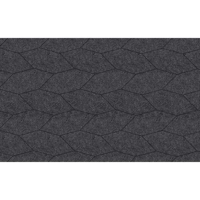 Плитка тротуарная Скошенный шестиугольник Б.1.ШГ.6, Стоунмикс Черный